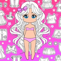 Chibi doll coloring and dress up