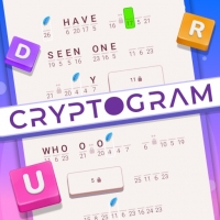Cryptogram word brain puzzle
