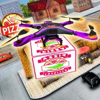 Drone pizza delivery simulator