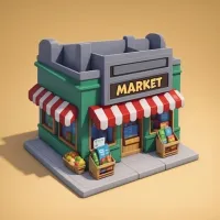 Idle supermarket tycoon