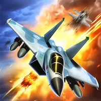 Jet fighter airplane racing