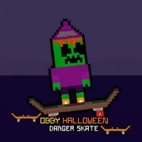 Obby halloween danger skate