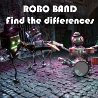 Robot band - find the differences